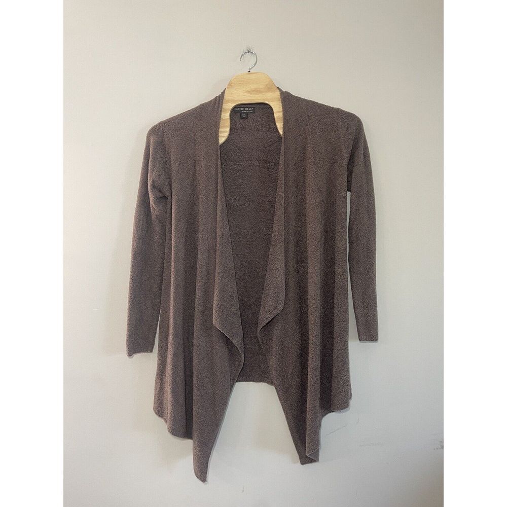 Barefoot Dreams Cardigan Womens L/XL Brown‎ Bamboo Chic Lite Long Sleeve